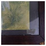 Framed Signed Art Print of Woman in Field