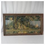 Maxfield Parrish Garden of Allah Framed Print With Broken Glass