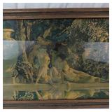 Maxfield Parrish Garden of Allah Framed Print With Broken Glass