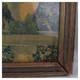 Maxfield Parrish Garden of Allah Framed Print With Broken Glass