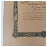 1913 Society for the Propagation of the Faith Certificate for Joseph Kren