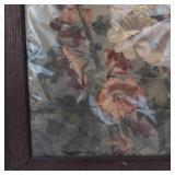 Vintage Large Framed Floral Print