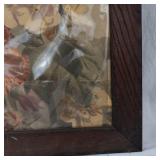 Vintage Large Framed Floral Print