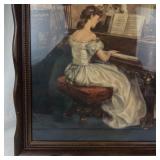 Vintage Framed Print Song of Love by Antoni Ditlef 22 X 26.5 in