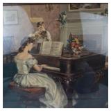 Vintage Framed Print Song of Love by Antoni Ditlef 22 X 26.5 in