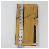 Vintage Mexican Feather Art Bird in Hand-Carved Cedar Frame