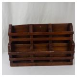 Vintage Wooden Wall-Mounted Organizer Shelf