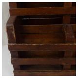 Vintage Wooden Wall-Mounted Organizer Shelf