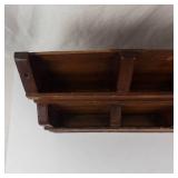 Vintage Wooden Wall-Mounted Organizer Shelf