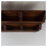 Vintage Wooden Wall-Mounted Organizer Shelf