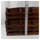 Vintage Wooden Wall-Mounted Organizer Shelf