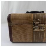 Vintage Hard-Sided Train Case With Lock - No Key