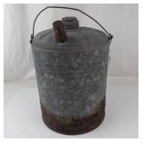 Vintage Galvanized Metal Oil Can
