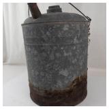 Vintage Galvanized Metal Oil Can