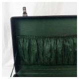Vintage E.M.S.D. Black Briefcase With Green Lining