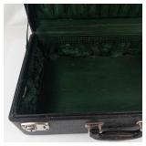 Vintage E.M.S.D. Black Briefcase With Green Lining