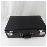 Vintage E.M.S.D. Black Briefcase With Green Lining