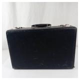 Vintage E.M.S.D. Black Briefcase With Green Lining