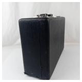 Vintage E.M.S.D. Black Briefcase With Green Lining