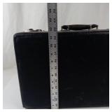 Vintage E.M.S.D. Black Briefcase With Green Lining