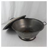 Vintage Vented Metal Bread Bowl
