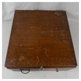 Vintage 2-drawer Wooden Card Catalog File Cabinet