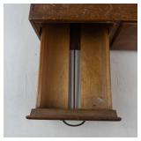 Vintage 2-drawer Wooden Card Catalog File Cabinet