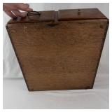 Vintage 2-drawer Wooden Card Catalog File Cabinet