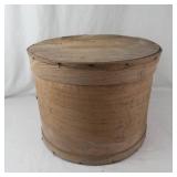 Round Wooden Lidded Box