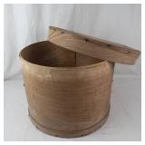 Round Wooden Lidded Box