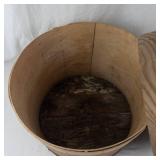 Round Wooden Lidded Box