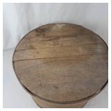 Round Wooden Lidded Box