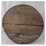 Round Wooden Lidded Box