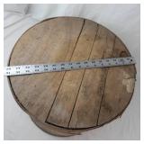 Round Wooden Lidded Box