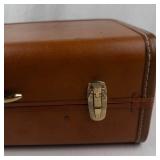 Vintage Lapadite Brown Hard-Sided Suitcase