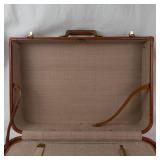 Vintage Lapadite Brown Hard-Sided Suitcase