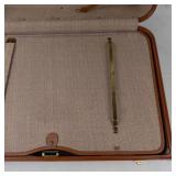 Vintage Lapadite Brown Hard-Sided Suitcase