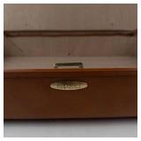 Vintage Lapadite Brown Hard-Sided Suitcase