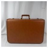 Vintage Lapadite Brown Hard-Sided Suitcase