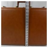 Vintage Lapadite Brown Hard-Sided Suitcase