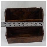 Vintage Wooden Desktop Organizer Shelf
