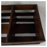 Vintage Wooden Divided Organizer Tray