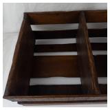 Vintage Wooden Divided Organizer Tray
