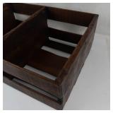 Vintage Wooden Divided Organizer Tray