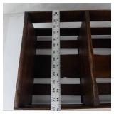 Vintage Wooden Divided Organizer Tray