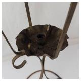 Wrought Iron Candle Stand With Scrollwork