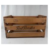 Red Rooster Wooden Produce Crate a. Levy & J. Zentner Co.