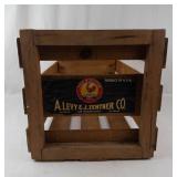 Red Rooster Wooden Produce Crate a. Levy & J. Zentner Co.
