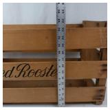 Red Rooster Wooden Produce Crate a. Levy & J. Zentner Co.