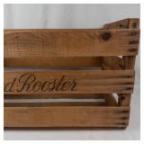 Red Rooster Wooden Produce Crate a. Levy & J. Zentner Co.